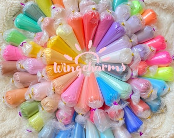100g Decoden Cream Glue, Fake Whipped Cream, Glue for Decoden phonecases, with piping tips in 78 colors options