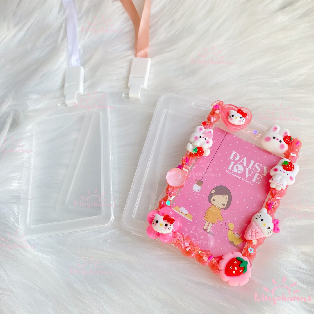 Blank Card Protector, Clear Card Holder for Decoden Projects, DIY Card