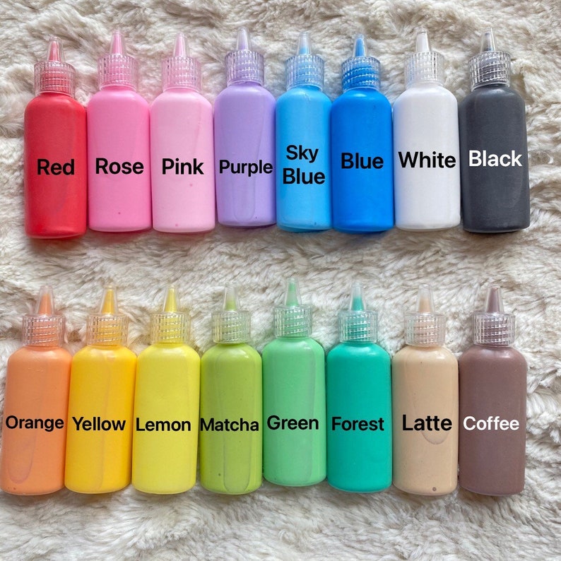 16 Color Decoden Liquid Cream Glue Simulation Cream Glue Etsy