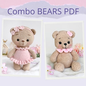 Schema fai da te all'uncinetto per orsetto in formato PDF, schema amigurumi per orsetto all'uncinetto, orso amigurumi, schema per orsetto di peluche all'uncinetto, schema facile all'uncinetto