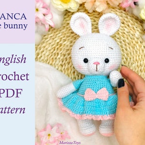 Schema all'uncinetto fai da te per coniglietto in formato PDF, schema all'uncinetto per coniglietto amigurumi, coniglietto pasquale amigurumi, schema all'uncinetto per coniglio, schema all'uncinetto facile