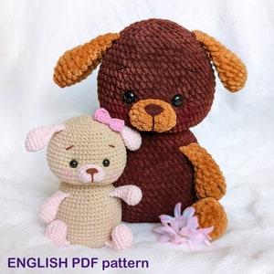 DIY Crochet PATTERN dog PDF, Crochet puppy amigurumi pattern, Amigurumi puppy, Crochet puppy pattern, Easy crochet pattern