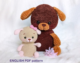 DIY Crochet PATTERN dog PDF, Crochet puppy amigurumi pattern, Amigurumi puppy, Crochet puppy pattern, Easy crochet pattern