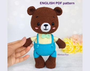 DIY Crochet PATTERN bear PDF, Crochet bear amigurumi pattern, Amigurumi bear, Crochet ballerina bear pattern, Easy crochet patternm