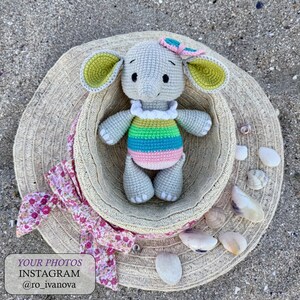 Crochet PATTERN elephant, Crochet elephant amigurumi pattern, Amigurumi elephant, Cute animals pattern, Easy crochet pattern image 6