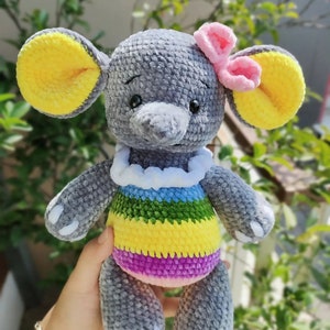 Crochet PATTERN elephant, Crochet elephant amigurumi pattern, Amigurumi elephant, Cute animals pattern, Easy crochet pattern image 4