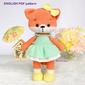 Schema uncinetto volpe fai da te PDF - Schema uncinetto volpe amigurumi - Bambola volpe Lilly