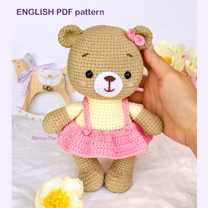 Schema fai da te all'uncinetto orso PDF - Schema amigurumi orso all'uncinetto - Schema facile all'uncinetto