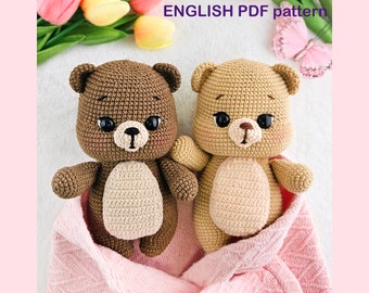 Patron au crochet DIY nounours Amigurumi - Tutoriel PDF - Téléchargement immédiat