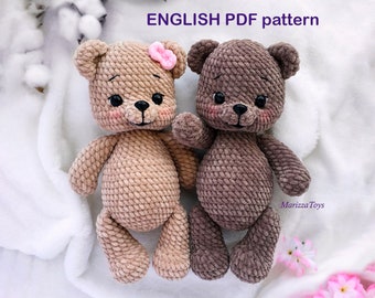 Crochet Pattern for Bear - Bear Crochet Pattern, Crochet Bear Pattern, Bear Crochet DIY, Crochet Bear Pattern Guide, Bear crochet PDF Guide
