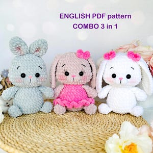 Schema all'uncinetto fai da te per coniglietto con naso amigurumi - Tutorial PDF - Download immediato - Schema per naso