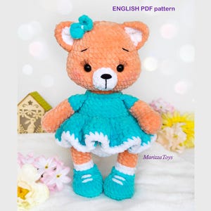 DIY Crochet fox PATTERN PDF - Amigurumi fox pattern - Emily the plush fox - Easy crochet soft toy pattern