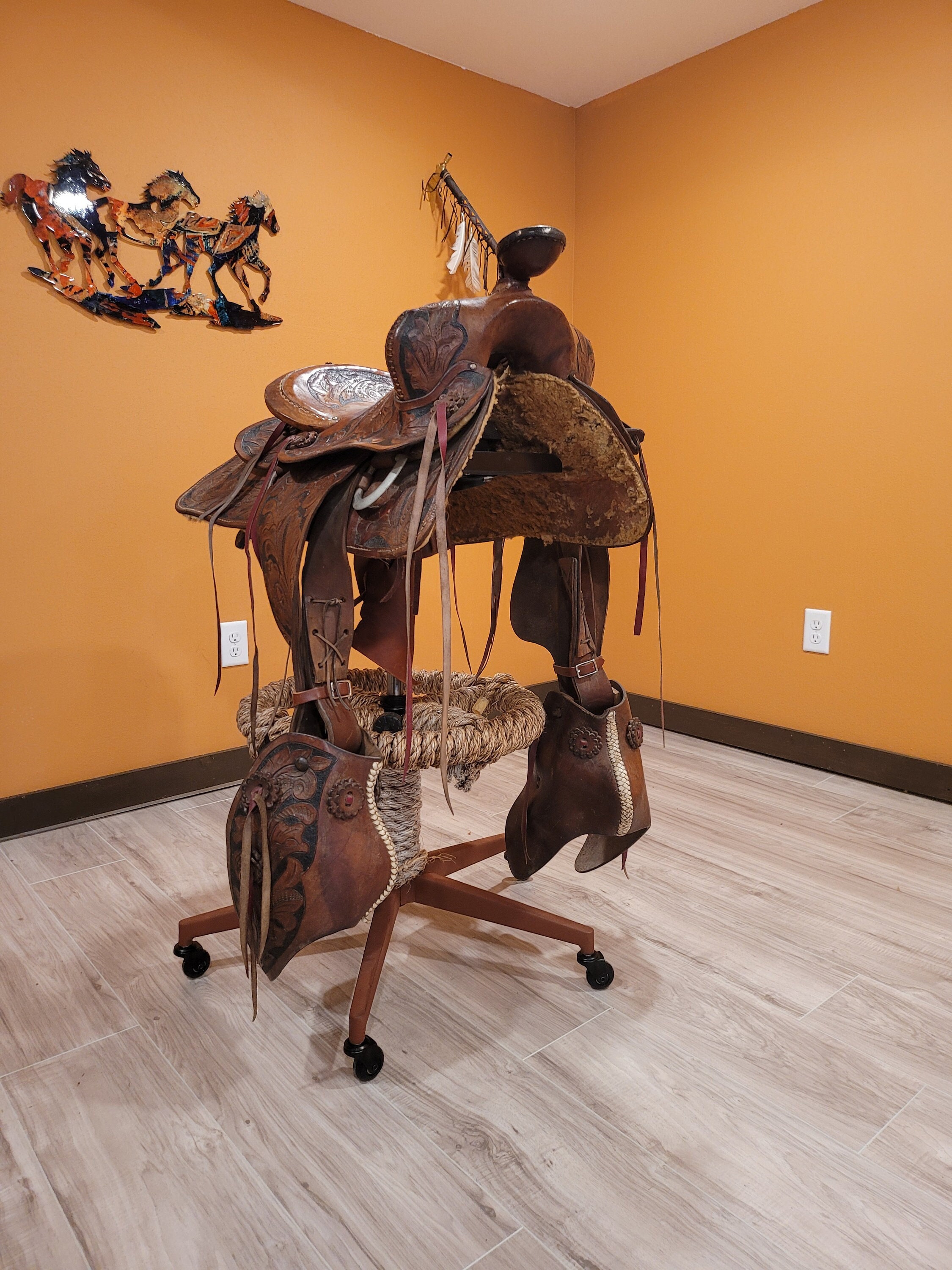 Horse Saddle Bar Stool Etsy