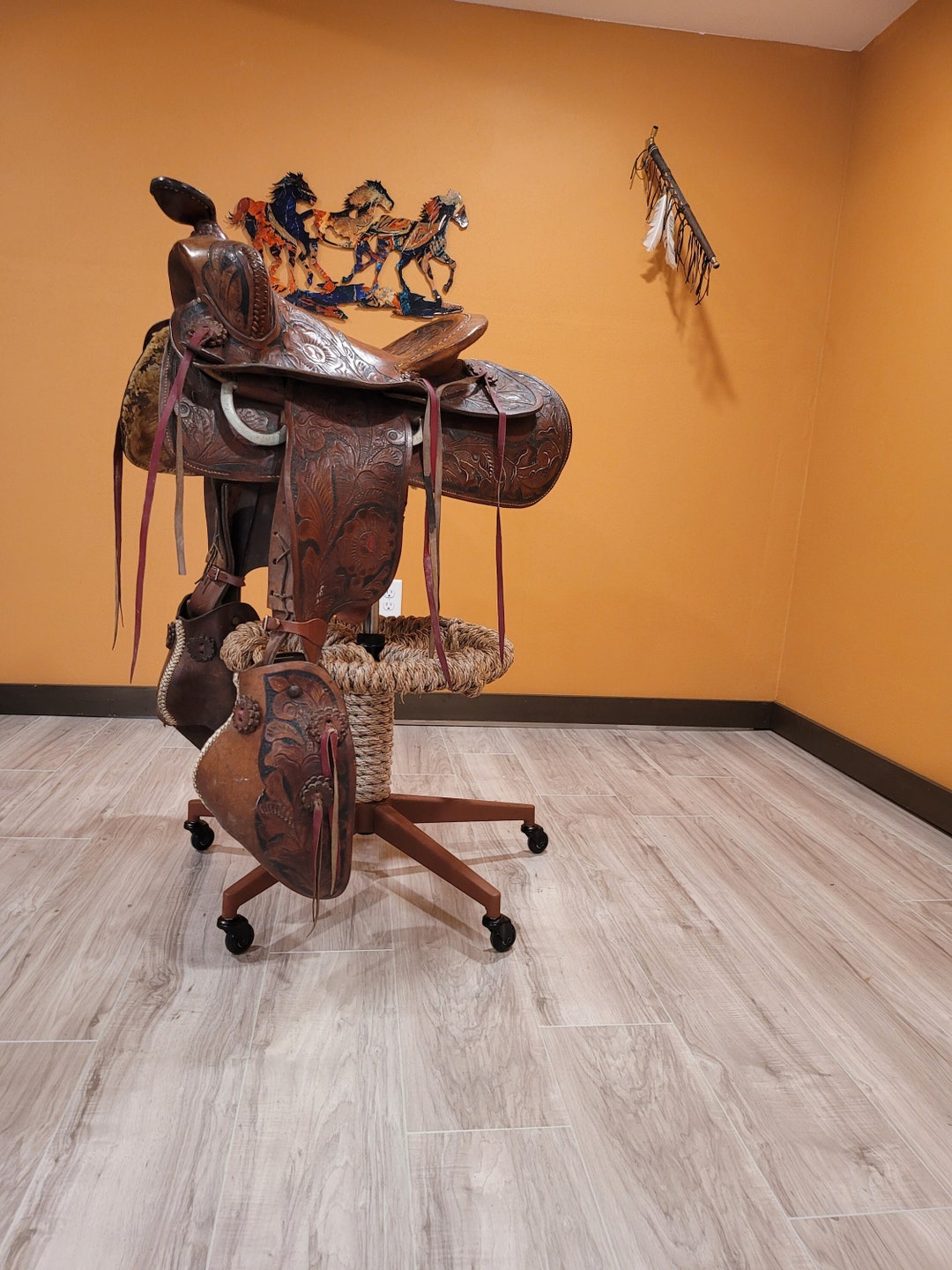 Horse Saddle Bar Stool Etsy