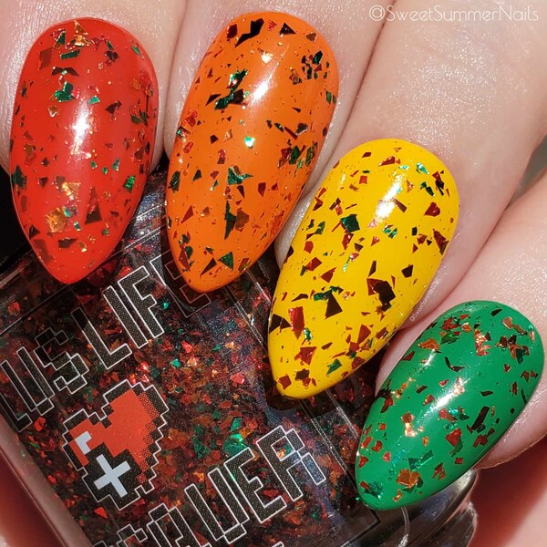 More Bell For Your Buck - Nail Polish Effect Topper Indie Lacquer Fall Autumn Leaves