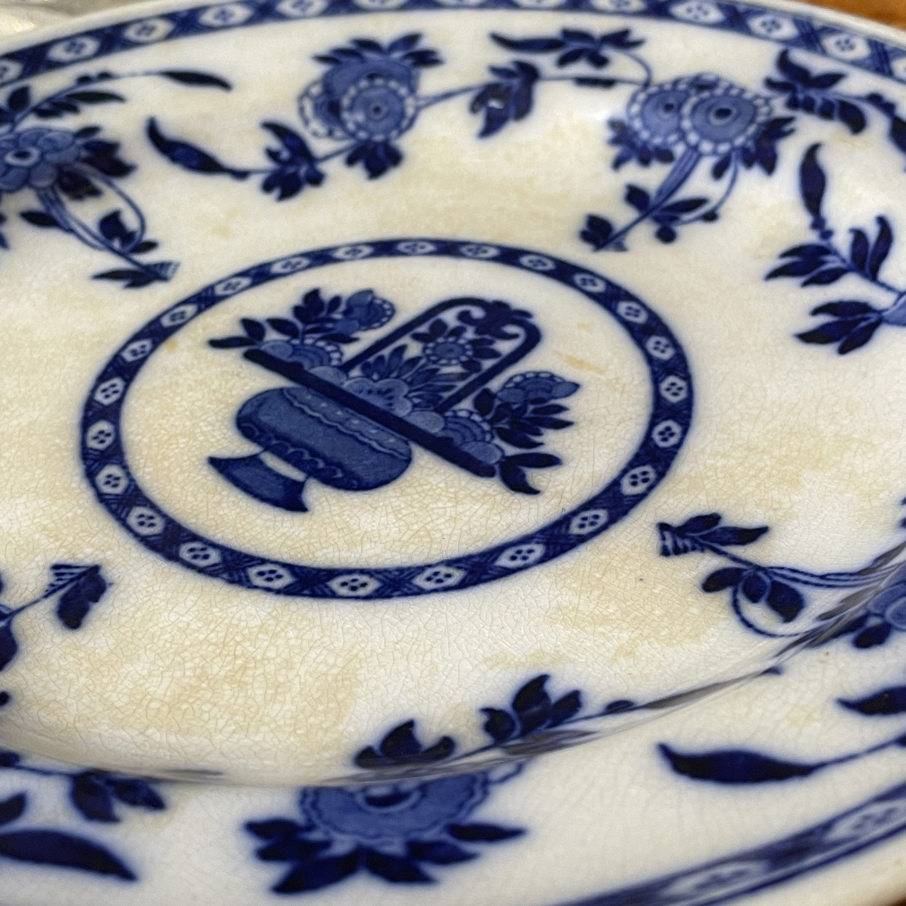 1989 Royal Doulton Minton Blue Delft Cup, Saucer , and