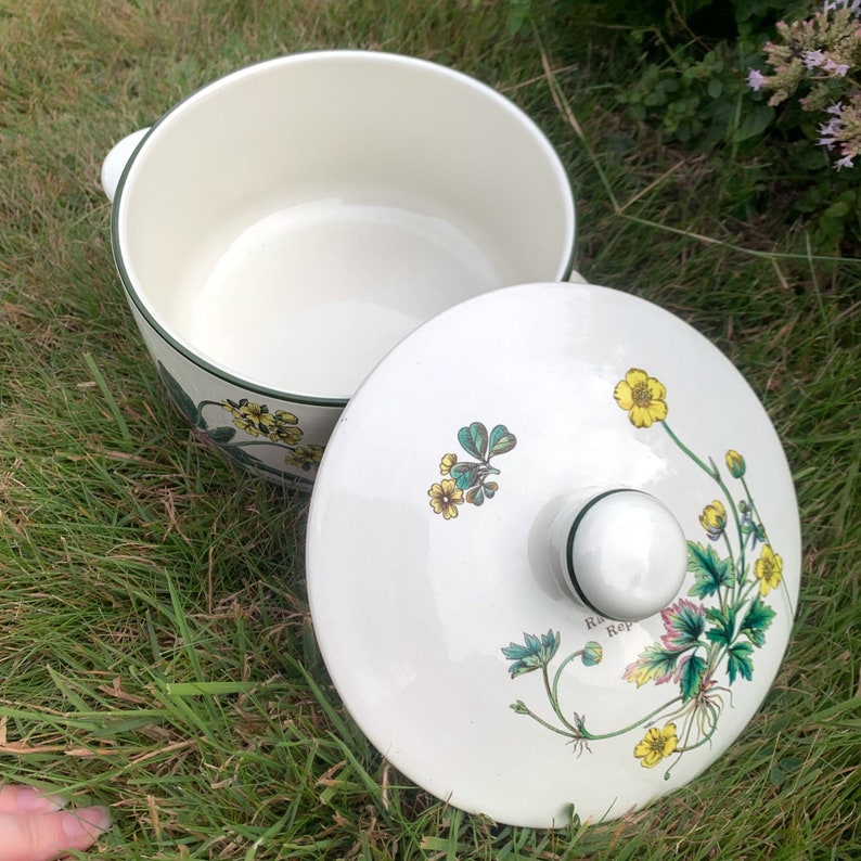 Ceramic Prinknash Pottery Florabunda Cuthbertson Casserole Dish Made in