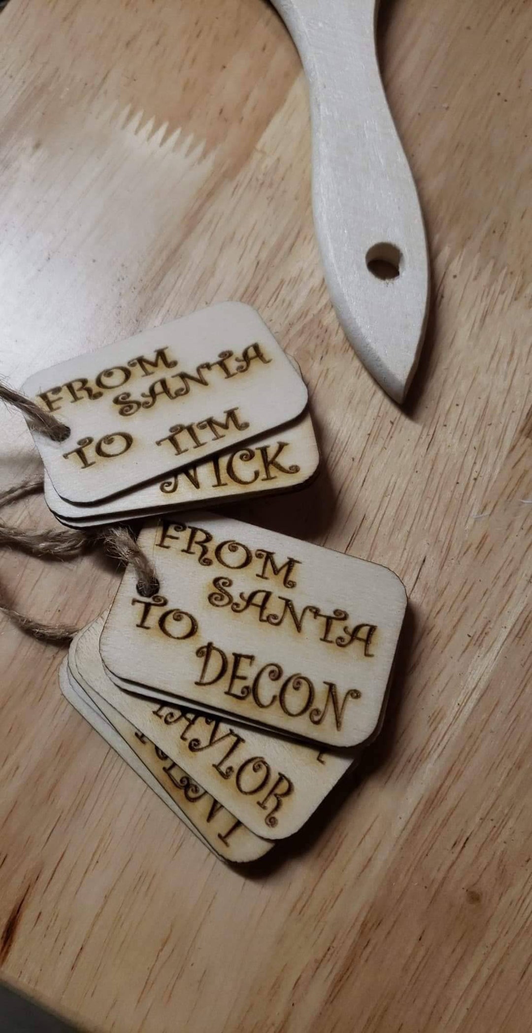 Custom Laser Engraved Gift Tags Christmas Gift Tags Etsy