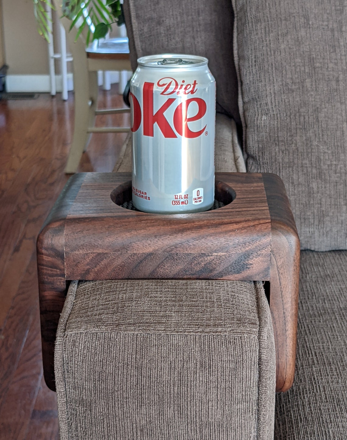 Sofa Cup Holder Walnut Couch Cup Holder Sofa Arm Tray Etsy