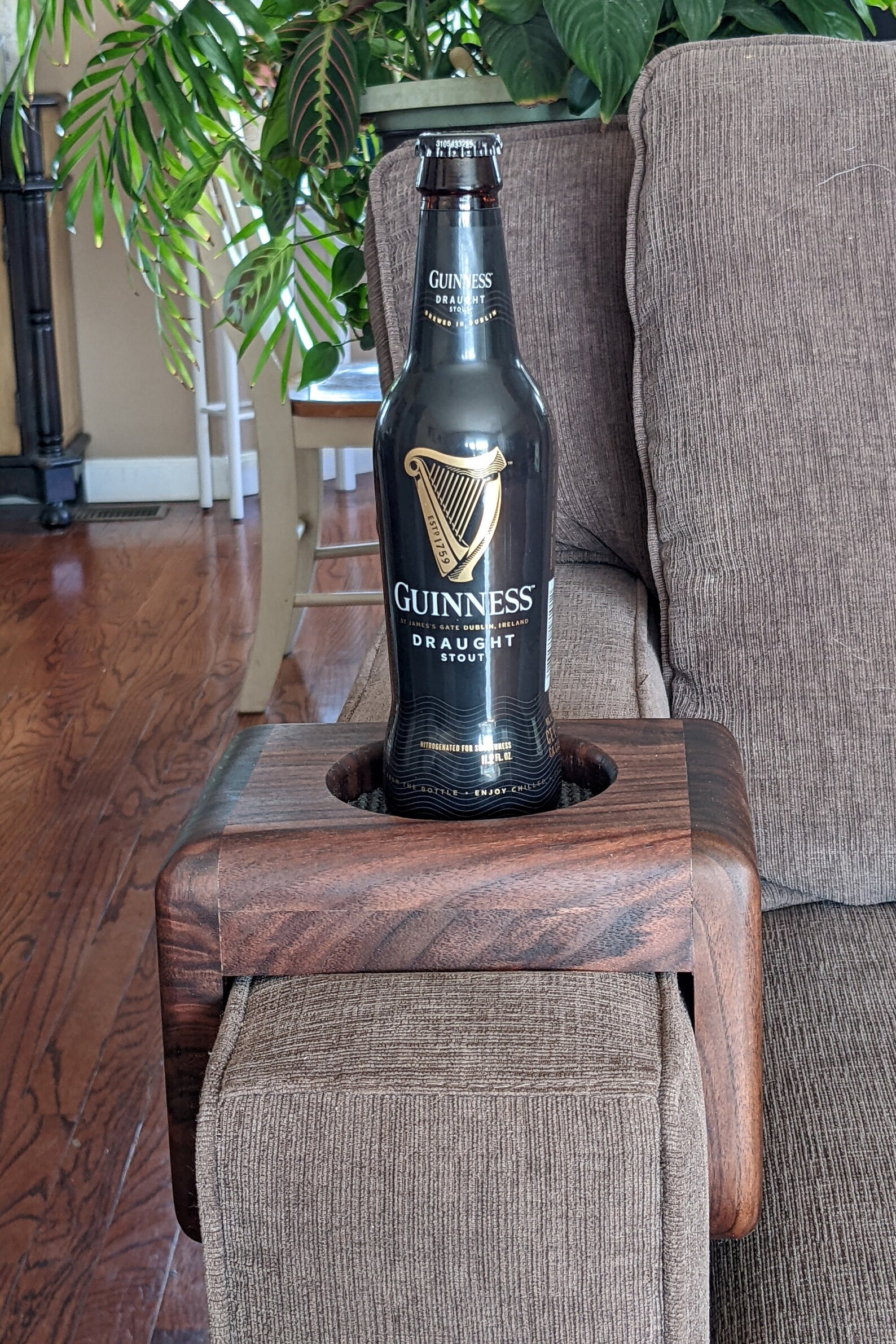 Sofa Cup Holder Walnut Couch Cup Holder Sofa Arm Tray Etsy