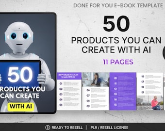 AI Digital Product Ideas Guide | AI Business Ideas eBook | Profitable Digital Products to Sell | Passive Income Printable | AI Entrepreneur