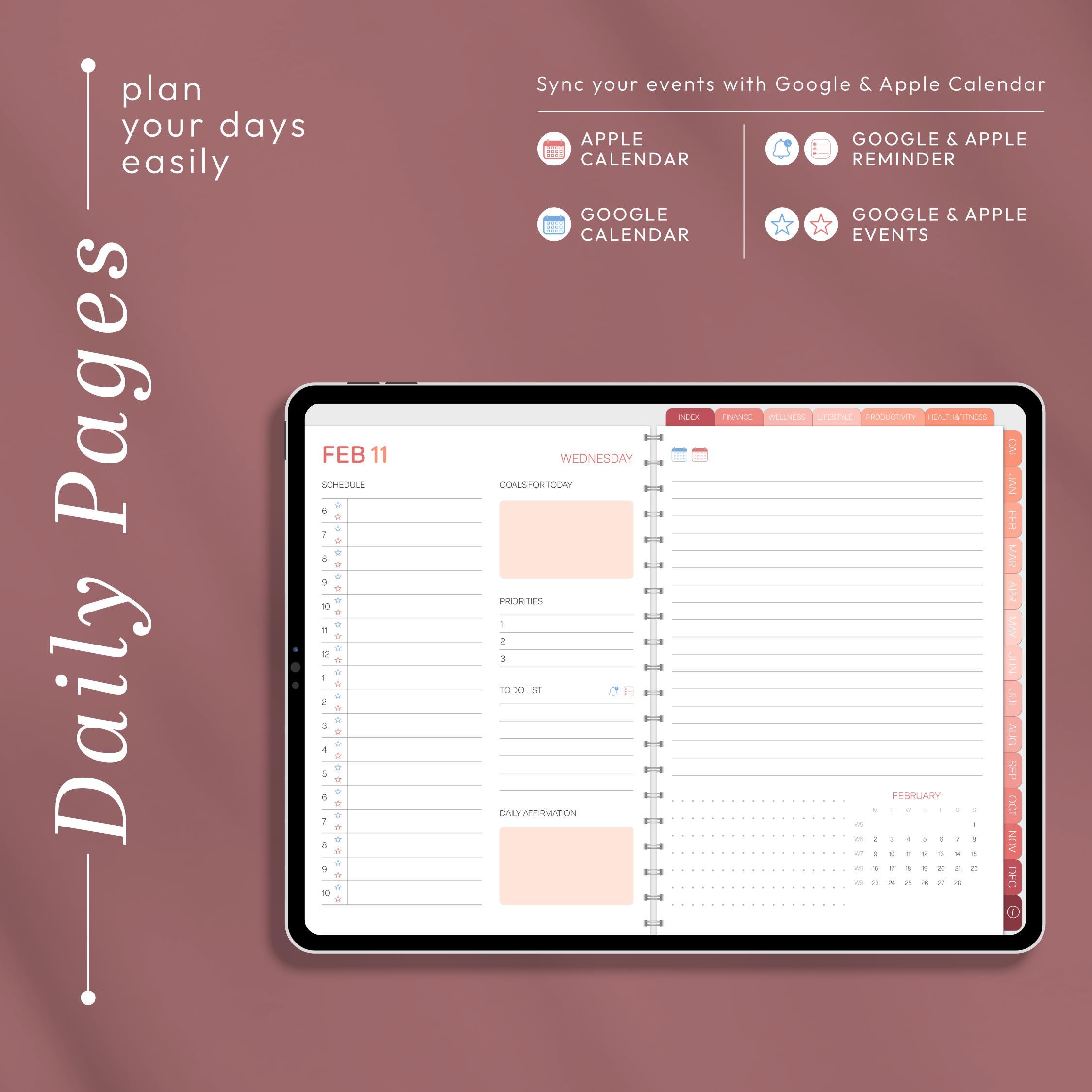 2026 All in One Digital Planner Landscape | iPad Planner 2026 2027 2028 ...
