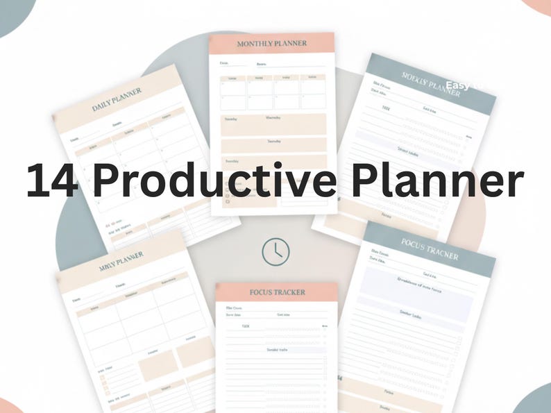 Productivity Planner Printable | Daily Weekly Planner | Goal Planner ...