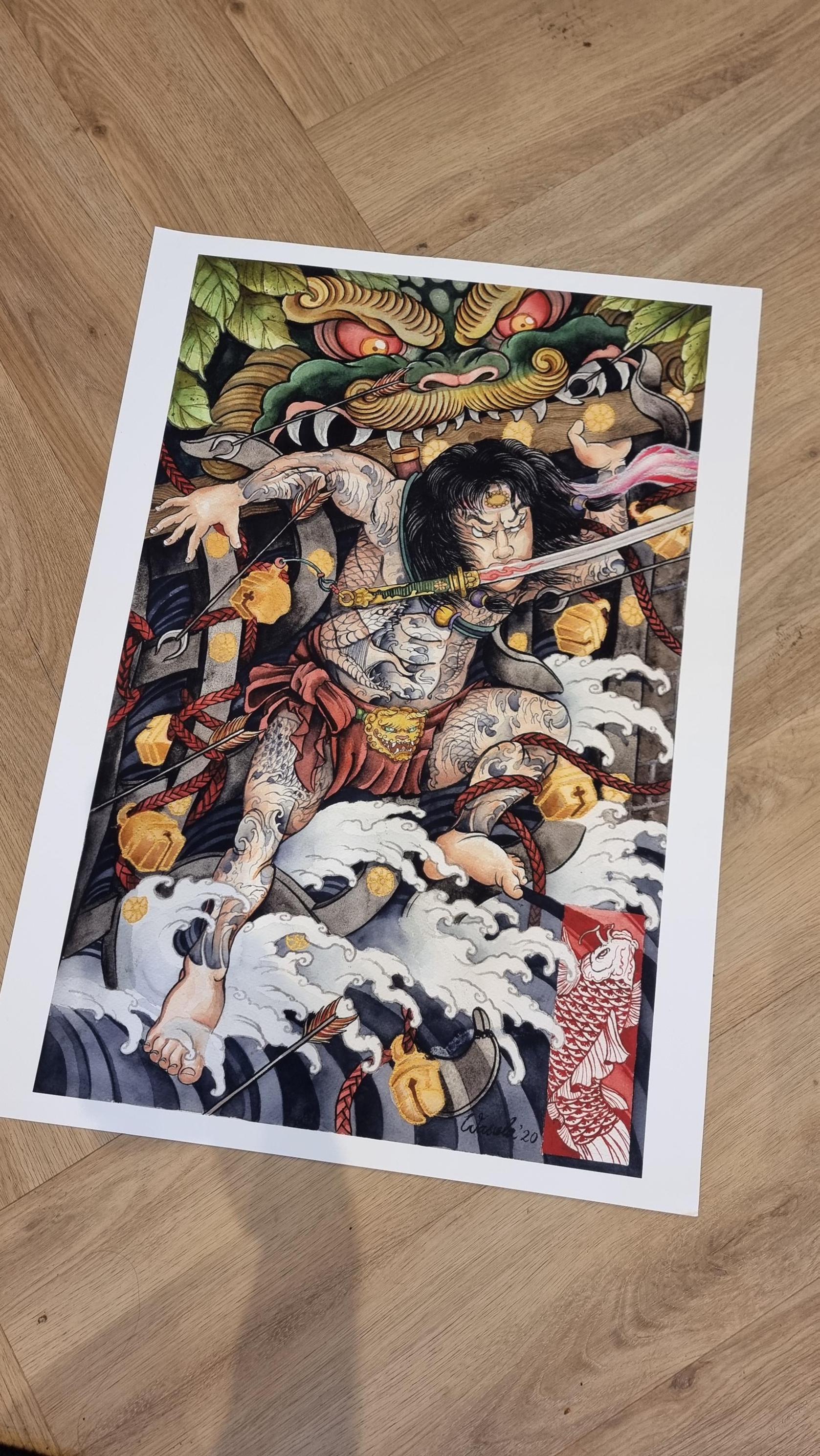 Chojun (samurai Kuniyoshi Suikoden Irezumi) - Etsy