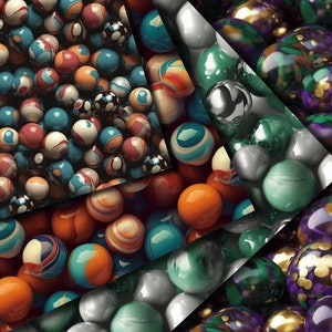 Marbles Colorful Seamless Digital Papers Printable Paper Digital Paper ...