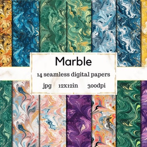 Colorful marble seamless digital papers - Printable paper - Digital paper - paper colors - Marble digital paper - Marble background