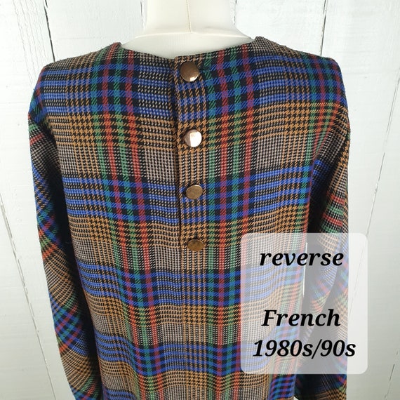 Vintage 1980s Checked Dress 1990s Dress Hounds To… - image 8