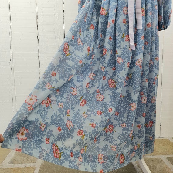 Vintage 70s Floral Dress Cottagecore Country Size… - image 3