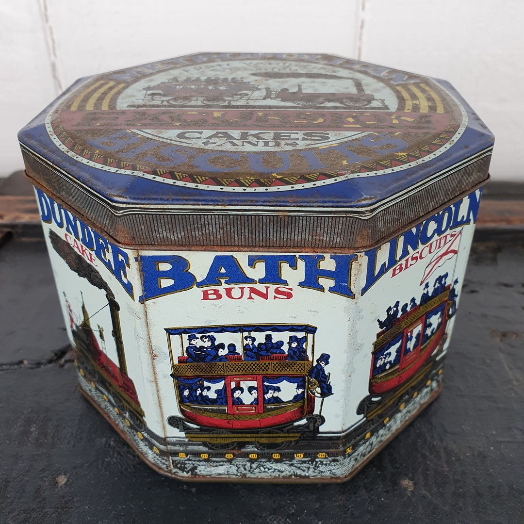 Vintage English Cake Tin Collector's Tin 1970s Cake Tin Etsy