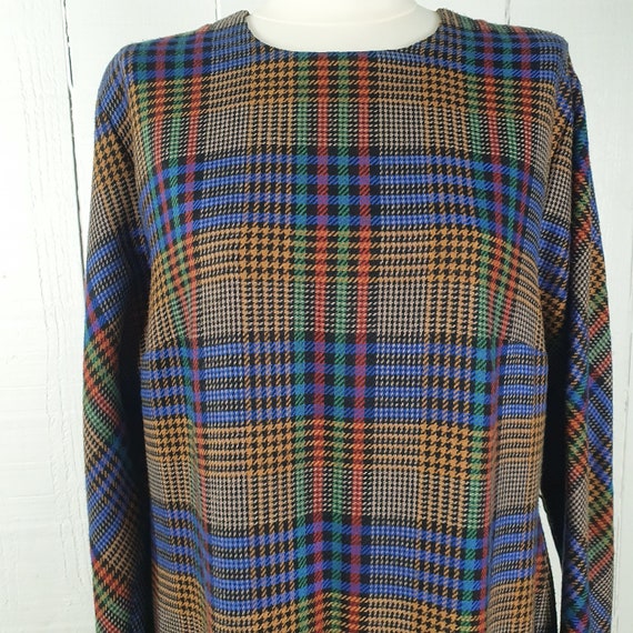 Vintage 1980s Checked Dress 1990s Dress Hounds To… - image 3