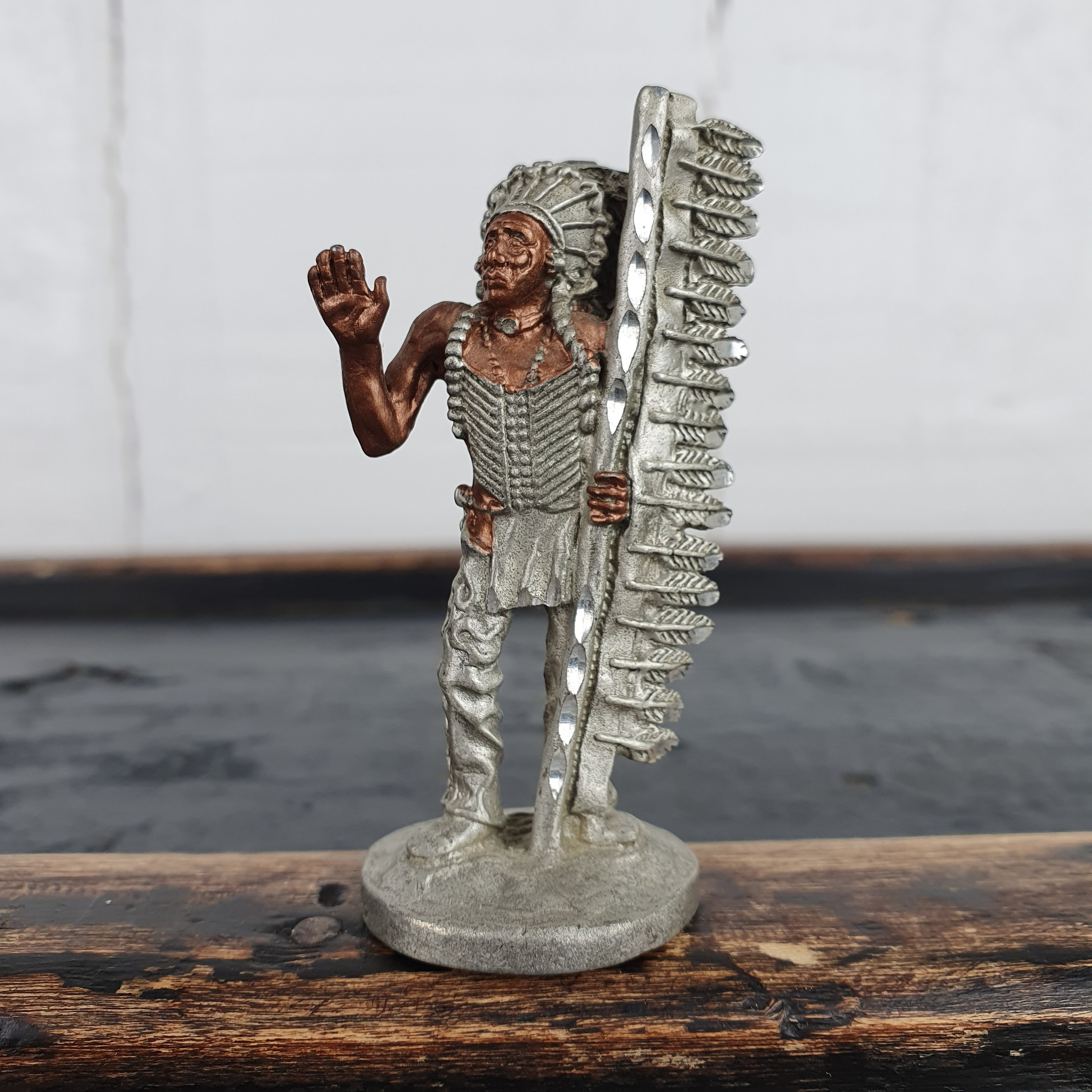 Vintage Native American Kiowa Figurine Tribal Art Ethnic Decor pic