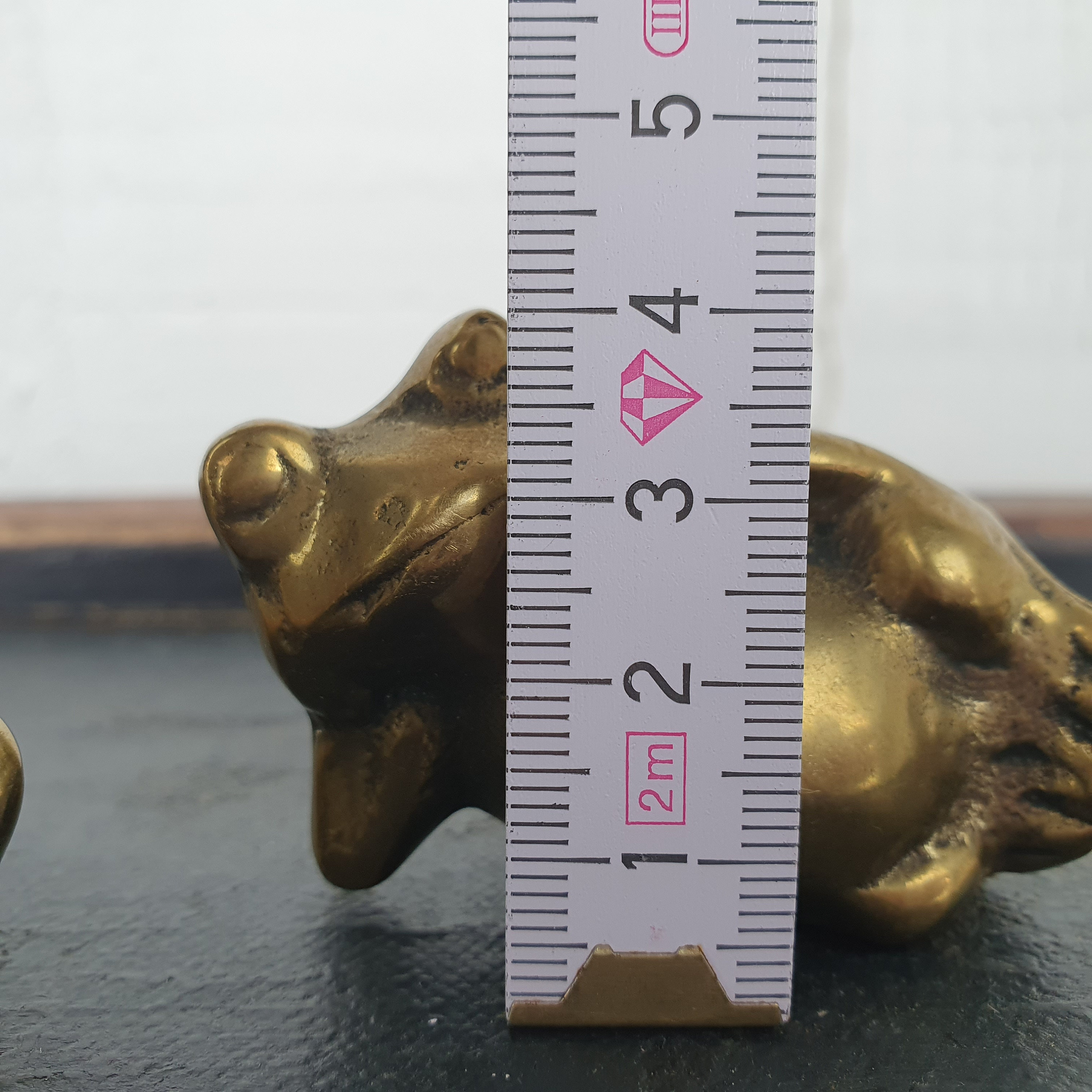 Brass Frogs Vintage Frog Ornaments Collectibles 1980s Shelf Etsy