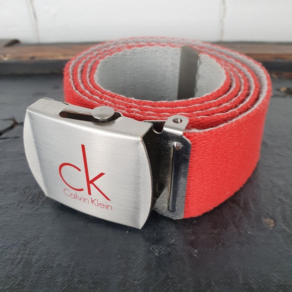 Calvin klein 2024 belt red