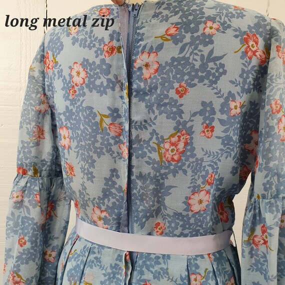 Vintage 70s Floral Dress Cottagecore Country Size… - image 8