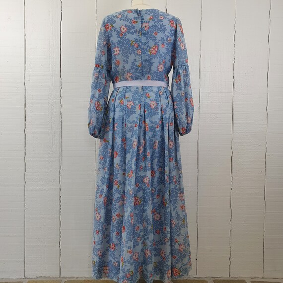 Vintage 70s Floral Dress Cottagecore Country Size… - image 6