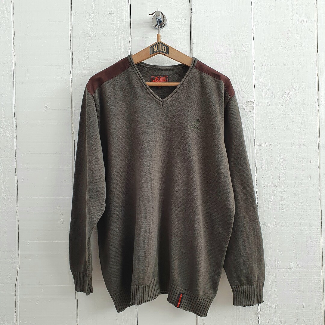 Vintage Green Jumper Winchester Sport Size XXL Mens Jumper Etsy