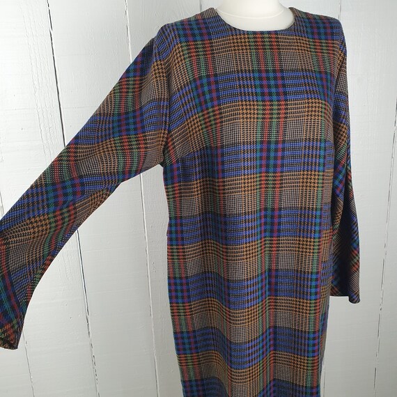 Vintage 1980s Checked Dress 1990s Dress Hounds To… - image 2
