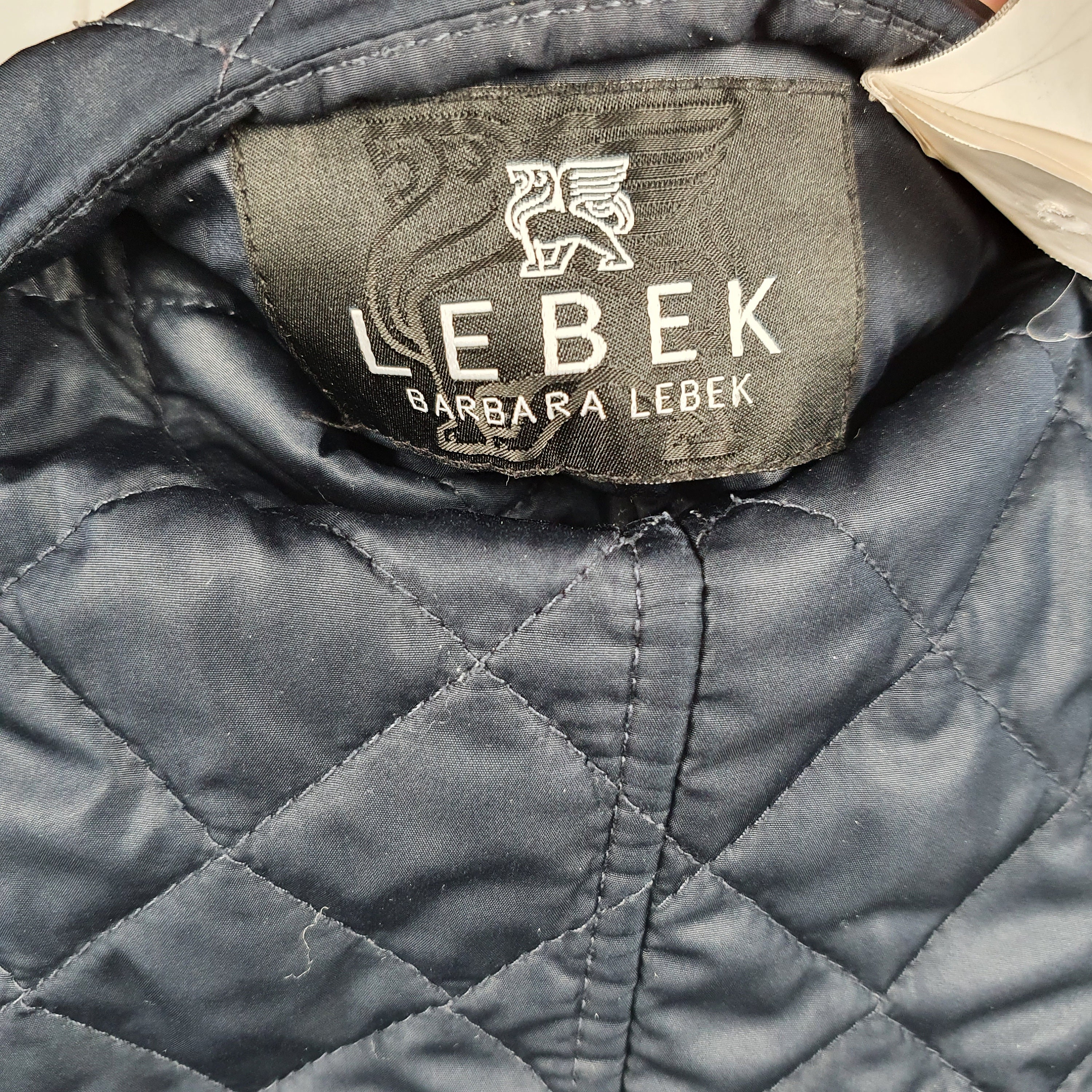 Barbara Lebek Size Quilted Jacket Denmark Blue Vintage Beige Beige Riding Womens Etsy Veste Vintage - Jacket XL Reversible En Matelassee Bleu