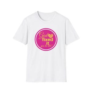 神はそれを解決しました T シャツ | 宗教シャツ | クリスチャン T シャツ | 敬虔な T シャツ |