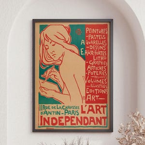 affiche française vintage, Emile Berchmans, art indépendant, décoration murale