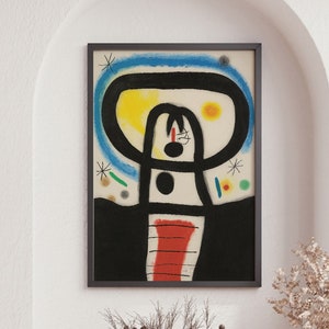 Miro Art Poster, Vintage Art Print, Mid-Century Art, Fine Art Print, Miro Affiche, Home Decor