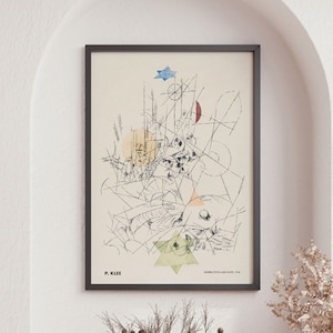 Paul Klee Poster, Destruction and Hope 1916, Surrealism, Artwork Poster, Fine Art Print