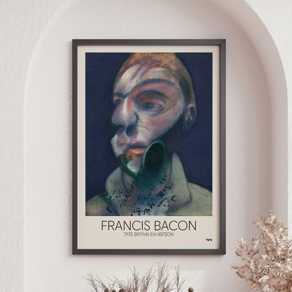 Francis Bacon poster, surrealistische kunst, vintage poster, interieur design, galerie kunst, moderne kunst aan de muur, Home Wall Decor, meerdere maten