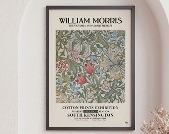 William Morris Floral Poster, Home Decor, Morris Flower Pattern, Art Nouveau, Modern Art Gallery Wall, Gift Idea