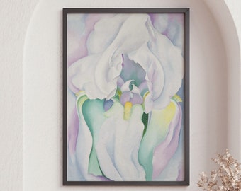 Georgia O'Keeffe Modern Art Print, American Modernism, Oil Painting, Home Wall Decor, House Warming Gifts