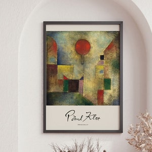 Paul Klee Abstract Art Print, Reed Balloon 1922, Modern Minimalist, Wall Gallery, Fine Reproduction